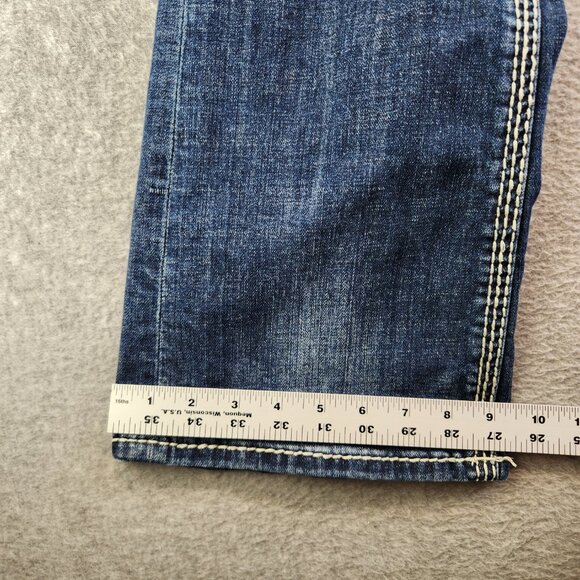 Rock And Roll Cowgirl Jeans Womens 30 Riding Bootcut Heavy Stitching Ranch - Picture 13 of 16